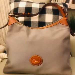Dooney & Bourke Erica Gray Canvas /Tan